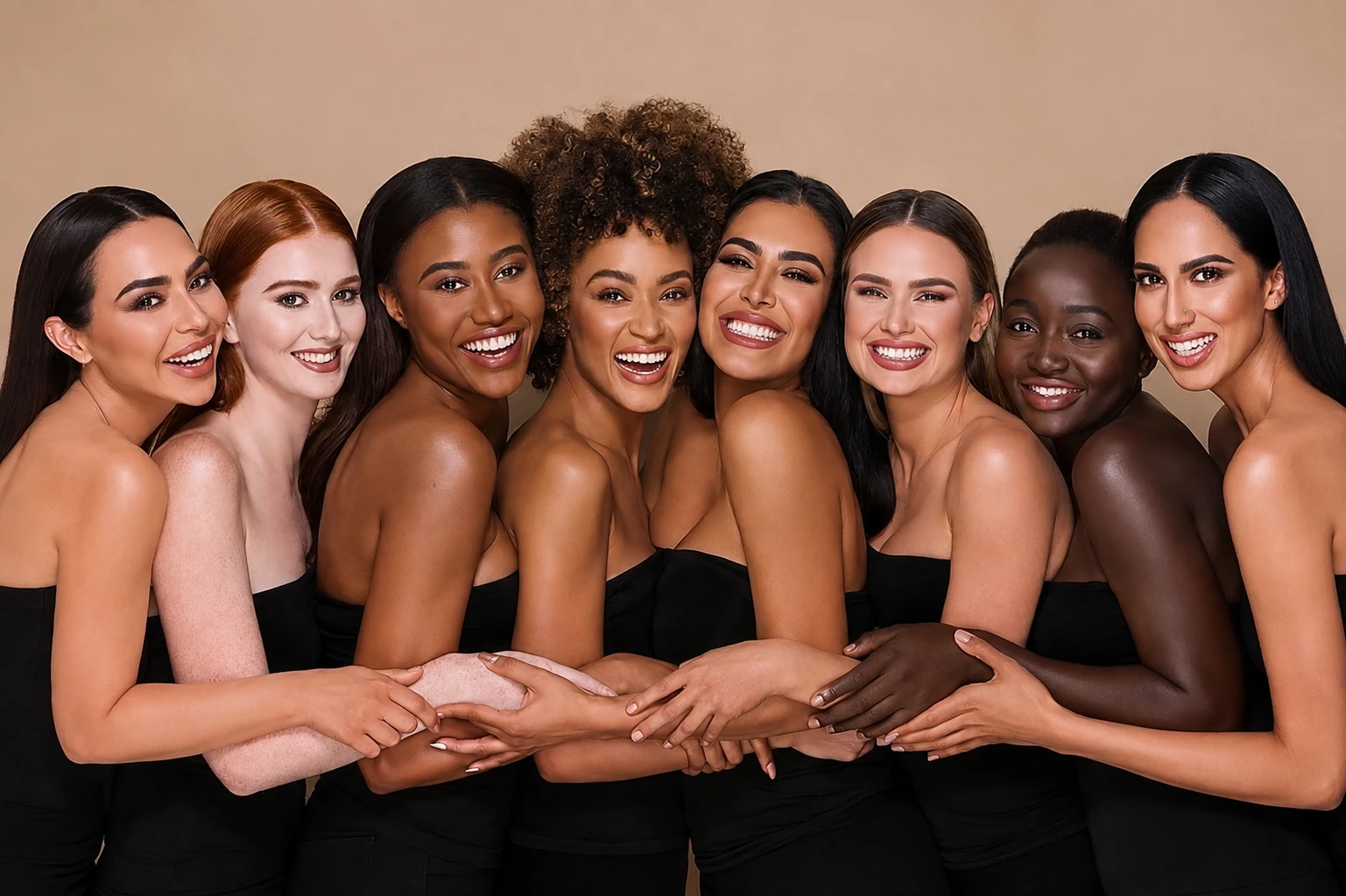 Portrait de groupe, la diversité des beautés accompagnées par L'INSTITUT K